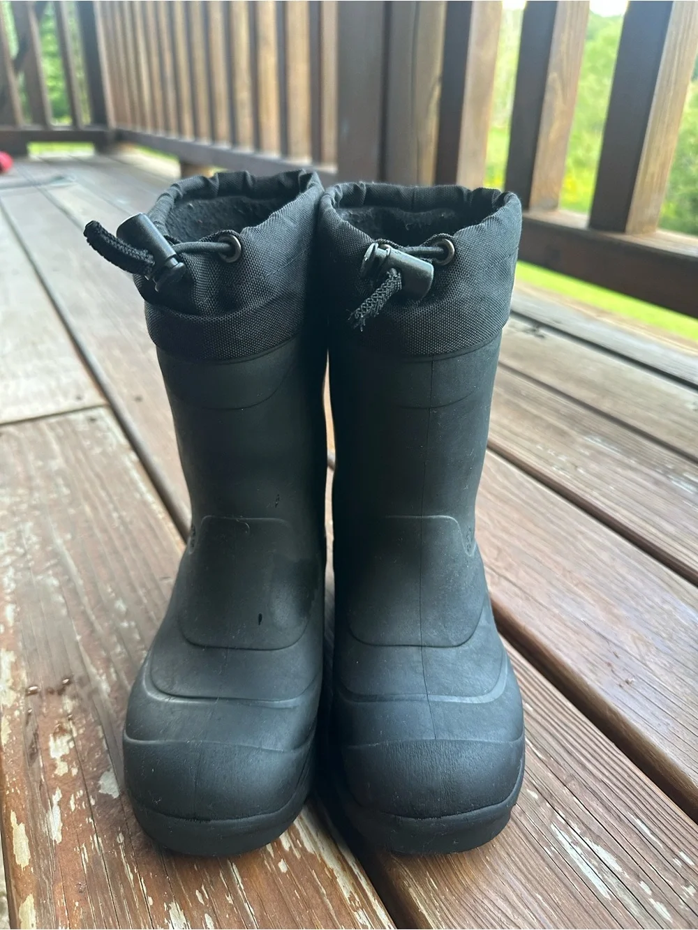 Kids Kamik Black Snow Boots